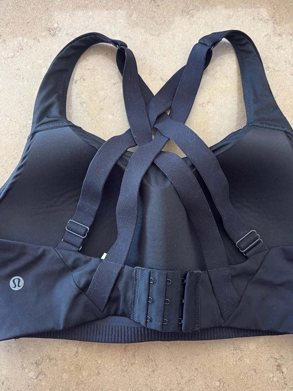 lululemon athletica Black Strappy Cross-Back Sports Bra